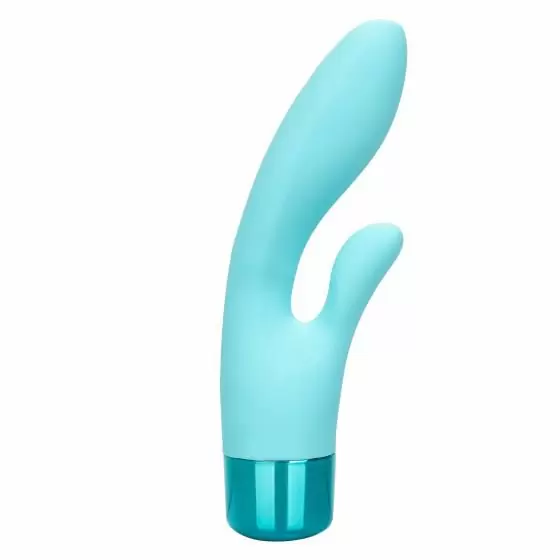 Компактный вибратор-кролик Eden Lover, 10,3 см, 10 режимов, силикон, голубой