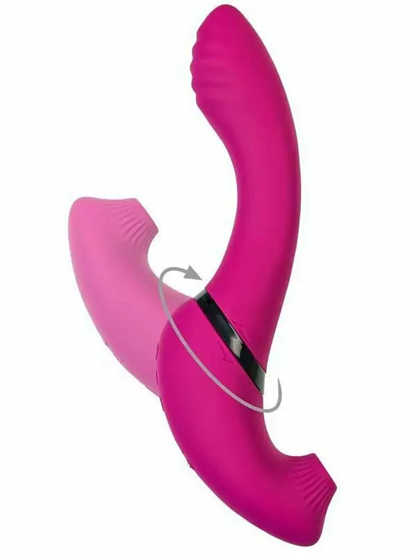 Инновационный вибратор-кролик JOS Spinser, c вакуумной стимуляцией, 23 см, силикон