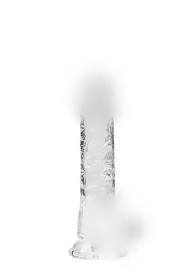 Фалоимитатор из эластомера 19 см. Realistic Dildo With Balls (прозрачный)