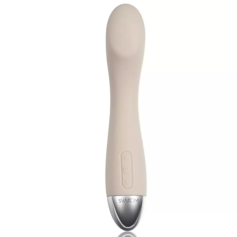 Сенс-вибратор G-точки Lisa включающийся от прикосновений – бежевый