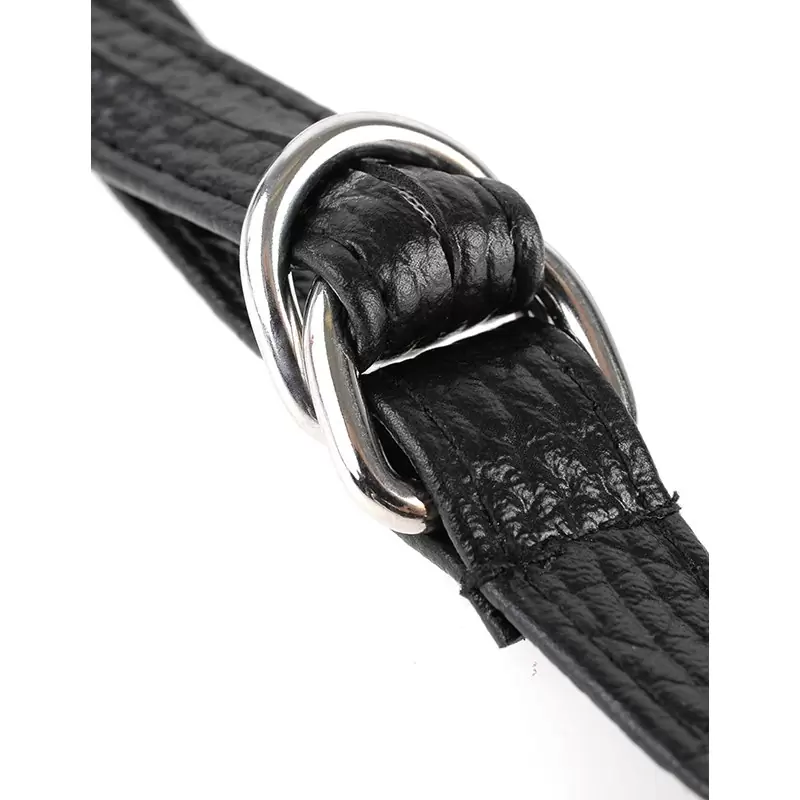 Страпон-трусики с вибрацией Leather Fantasy Harness кожаные