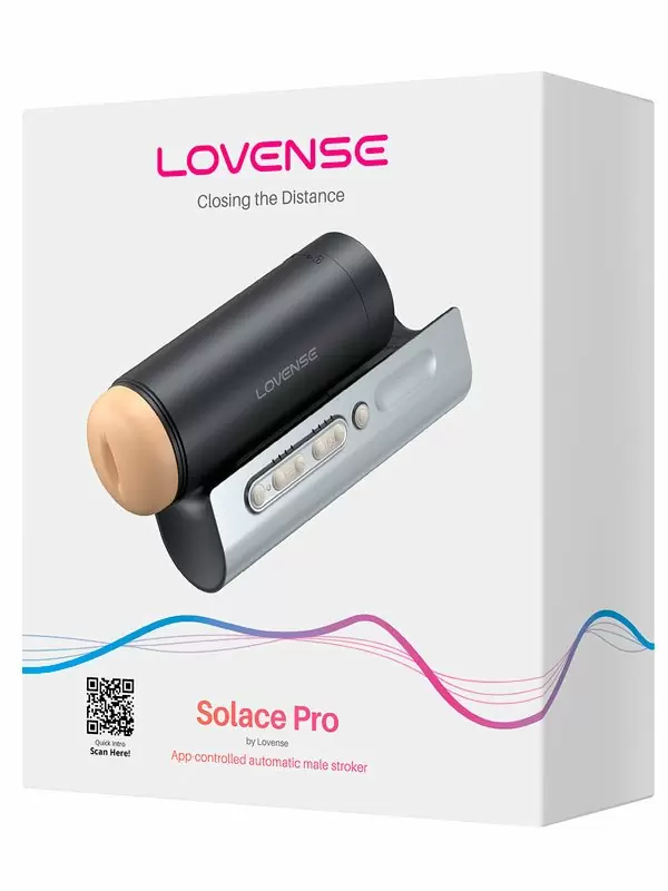 Автоматический мастурбатор Lovense Solace Pro, управление через приложение, 23 см, черный