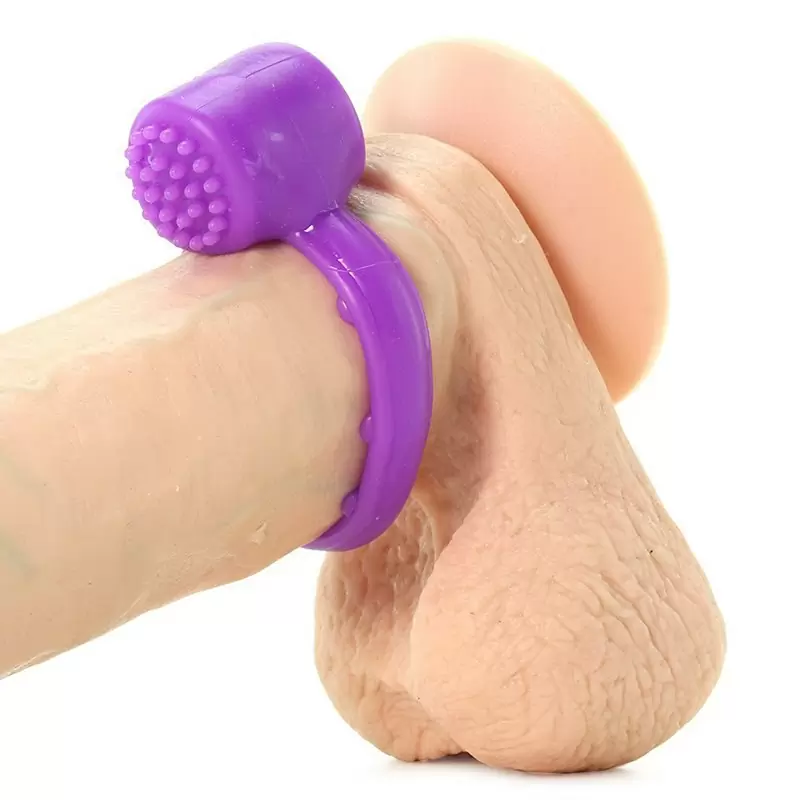 Эрекционное кольцо Sensual Touch Love Ring с вибрацией – фиолетовый