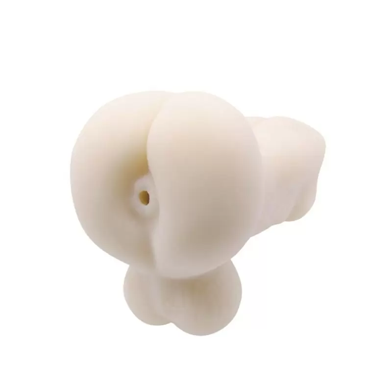 Мастурбатор-насадка торс с мошонкой Bigger Spirit – телесный