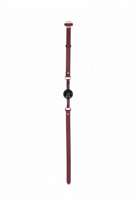 Кляп с креплением Ouch Ouch! - Breathable Ball Gag - Burgundy