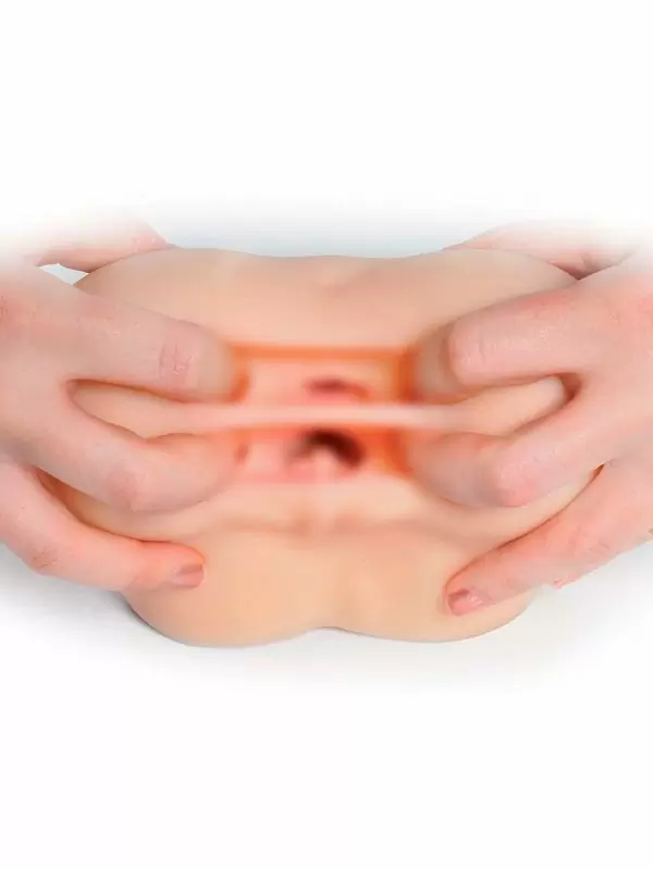 Реалистичный мастурбатор Pipedream  Fuck Me Silly To Go, Petite Fantasy Bubble Butt, попка, два отверстия, телесный