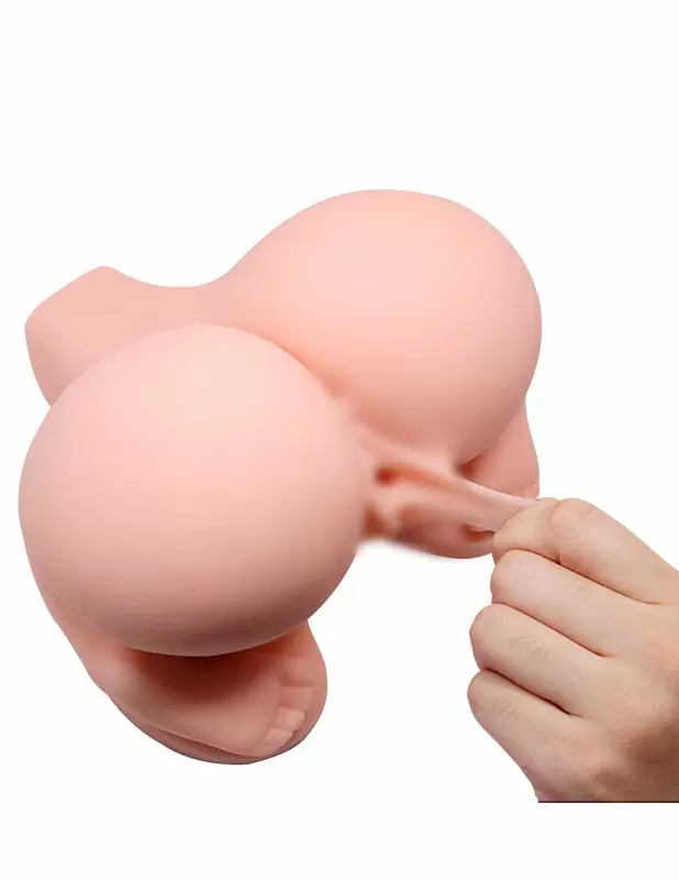 Реалистичный мастурбатор Baile Crazy Bull Vagina and Anal, вагина-анус догги-стайл, 21 см, 5 скоростей, телесный