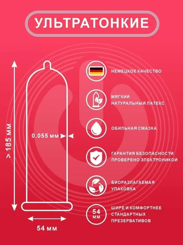 Презервативы ON super thin (3 шт)