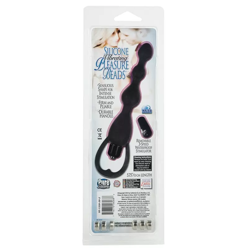 Анальная цепочка с вибрацией Silicone Vibrating Pleasure Beads