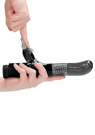 ВИБРАТОР КРОЛИК ROTATING BUTTERFLY - черный