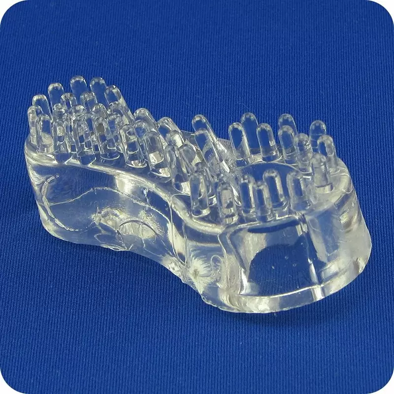 Кольцо на пенис Support Ring Tickler со щетинками – прозрачное