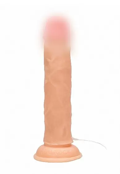 Реалистичный фаллоимитатор Shots toys Vibrating Realistic Cock, с пультом Д/У, 15 см, 10 режимов