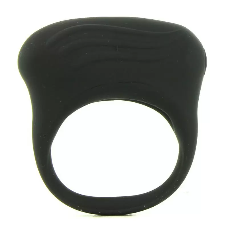 Эрекционное кольцо с вибрацией Silicone Lover's Arouser – черный