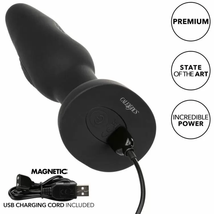 Инновационная умная анальная пробка Bionic Dual Pulsating Probe, 14,5 см, 10 режимов, черный