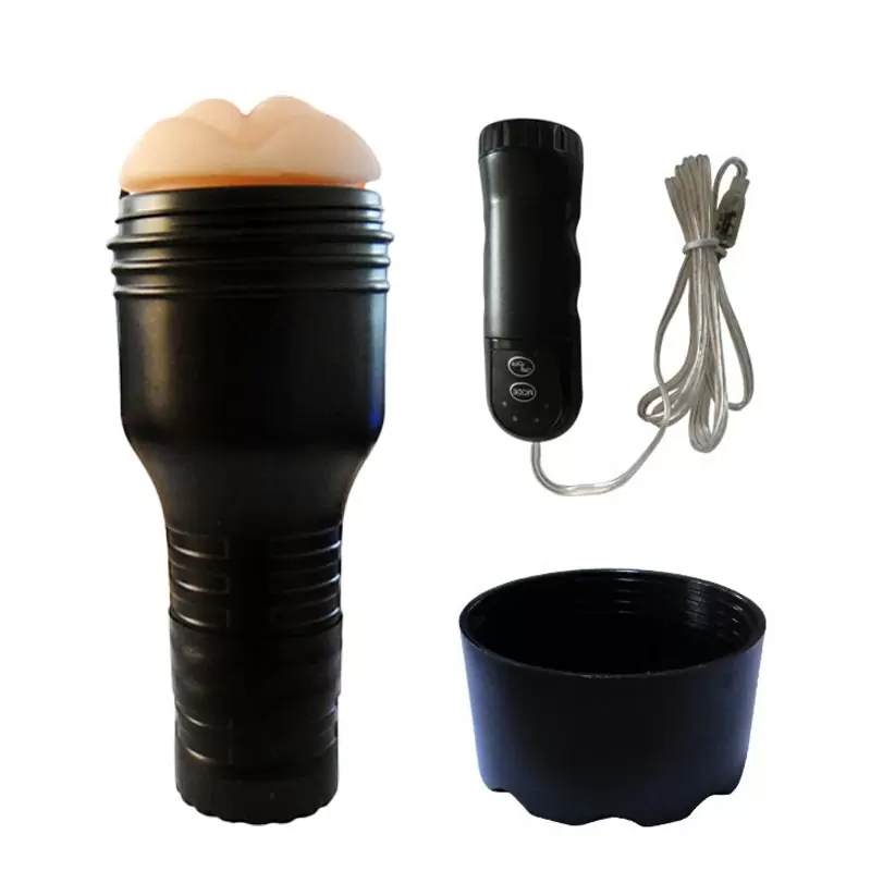 Нежная вагина в тубе Pink Lady с вибрацией и пультом управления – телесный