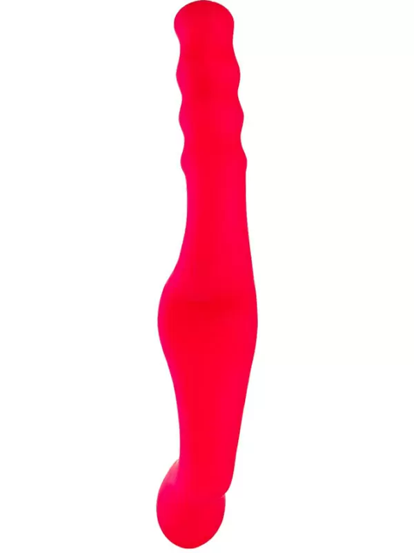 Двойной фаллоимитатор Fun Factory New Wave, гибкий, со стимуляцией клитора, розовый