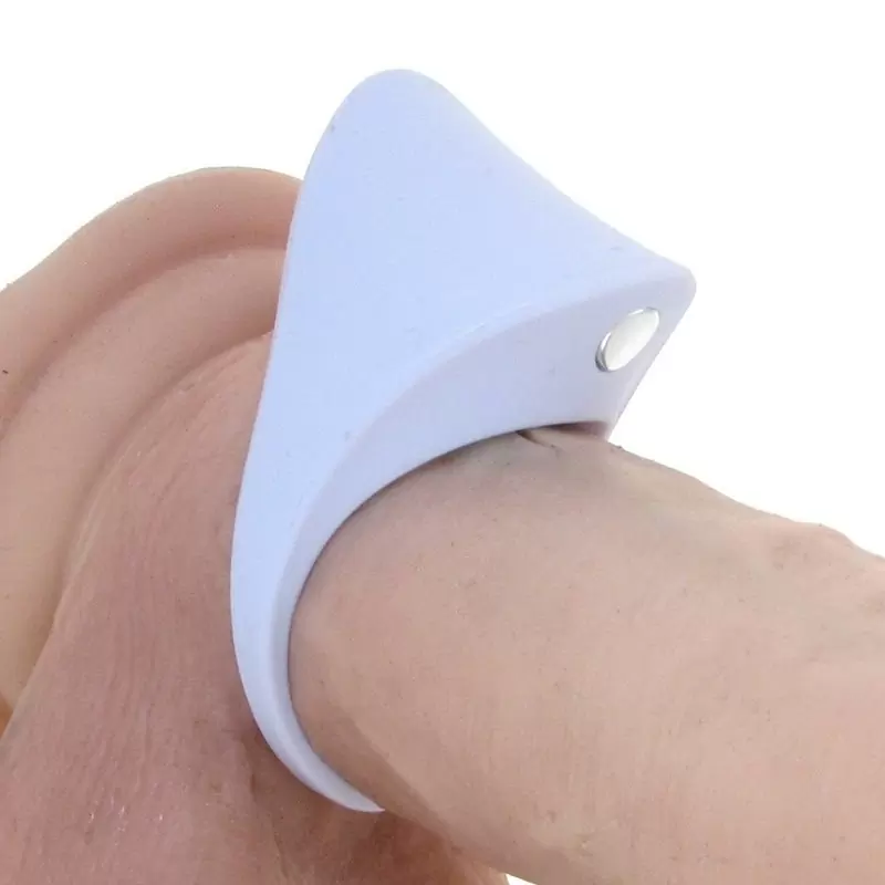 Эрекционное кольцо Ovo  B11 с вибрацией – белый