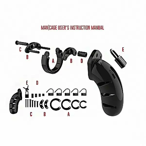 Пояс верности #04 Chastity 4.5 Inch Cock Cage Black, 11,5 см, диаметр 3,5 см, черный