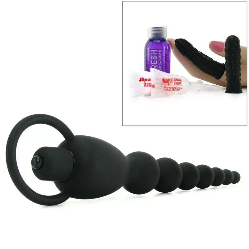 Анальная цепочка Elite Power Beads с вибрацией