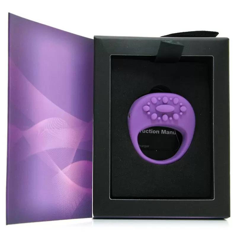 Перезаряжаемое вибро-кольцо Ela – фиолетовое