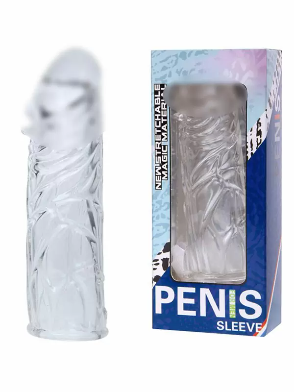 Насадка-фаллос с шипами Penis Sleeve – прозрачный