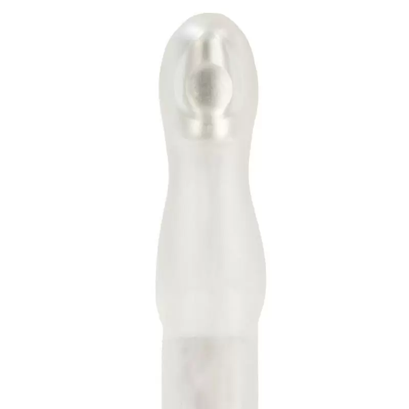 Элегантный вибромассажер White Satin Pearl – белый