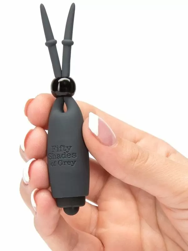 Вибростимуляторы для сосков Fifty Shades of Grey Sweet Torture, 10,7 см, силикон, черный