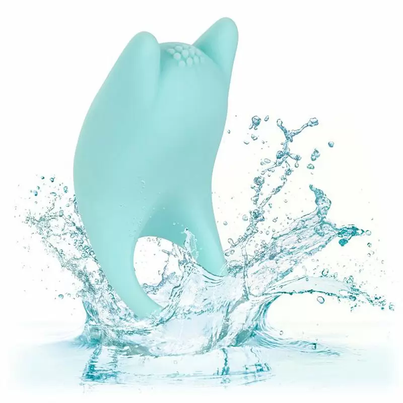 Оригинальное эрекционное кольцо Dual Exciter Enhancer с вибрацией – голубой