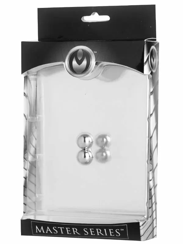 Зажим на соски Magnus Magnetic, магнитный, 0,9 см, серебристый