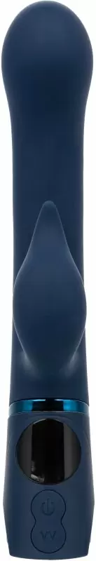 Изогнутый вибратор-кролик ORGASMATRON DIGTL G-TSR, 22.2 см, силикон, синий