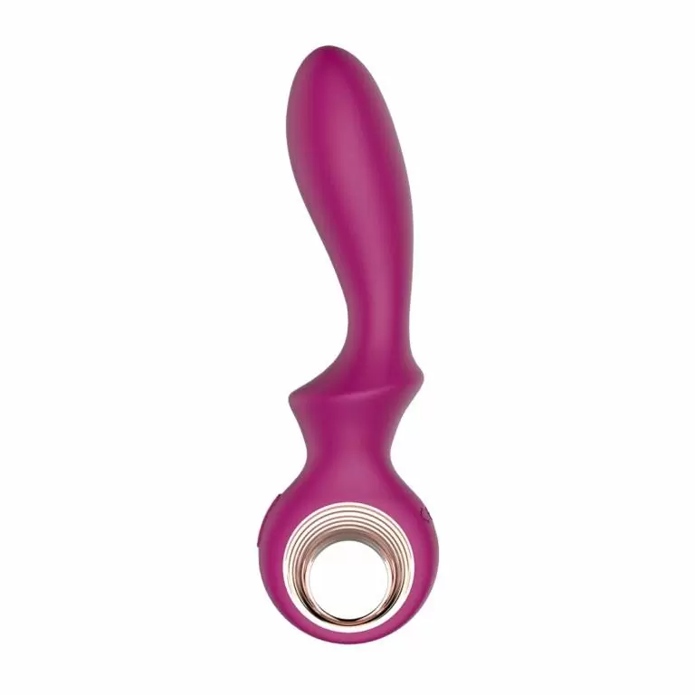 Элегантный вибратор Anasteisha AN Sprout, 18,5 см, с функцией воздушного расширения, вишневый