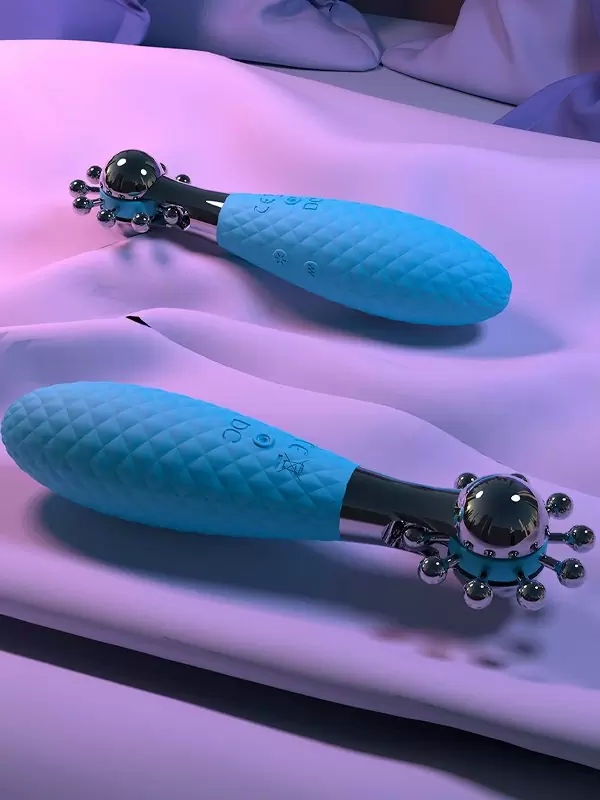 Колесо Вартенберга Youvic, 14,9 см, 13 режимов, с электростимуляцией, бирюзовый