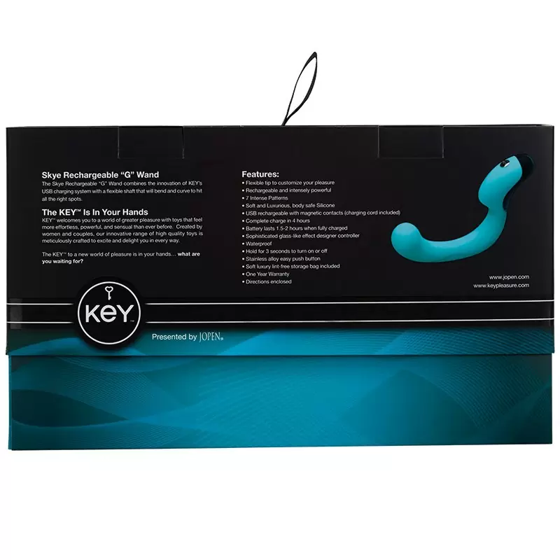 Перезаряжаемый вибромассажер G-точки Skye – голубой