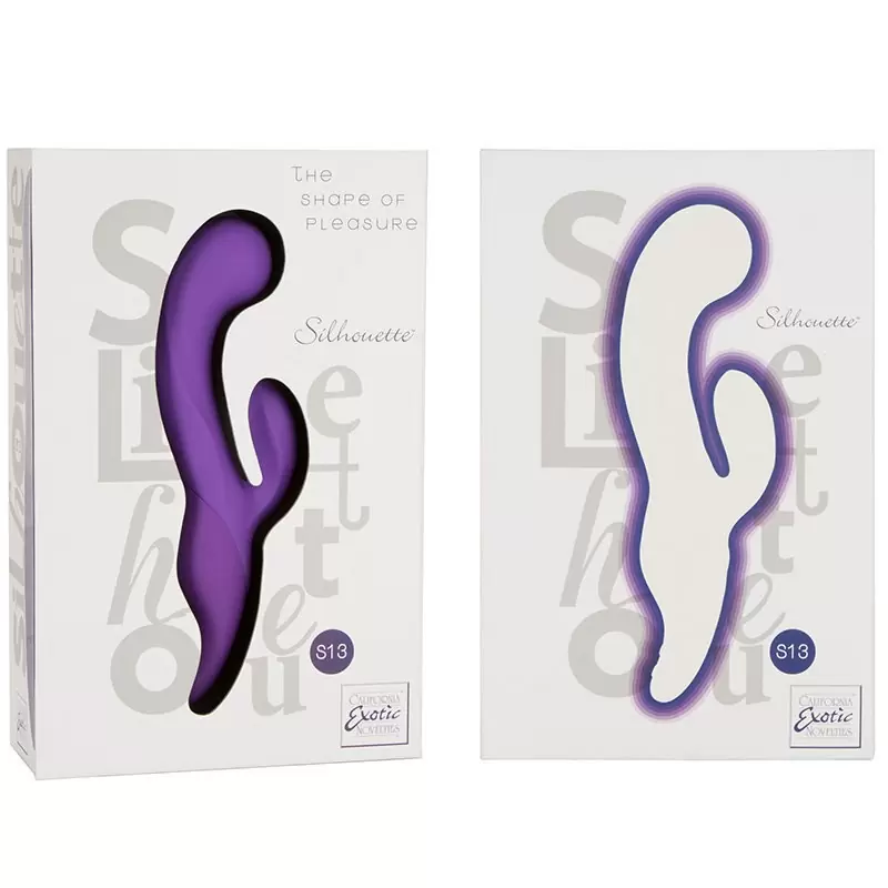 Вибромассажер Silhouette S13 со стимуляцией клитора – фиолетовый