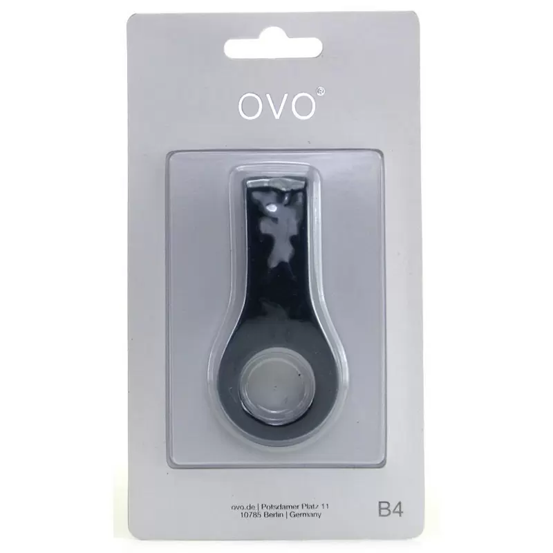 Эрекционное виброкольцо Ovo B4 с вертикальным стимулятором – синий