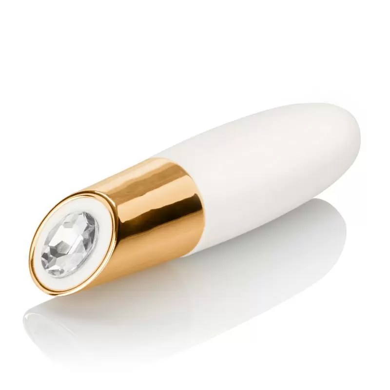 Элегантный перезаряжаемый мини-массажер Callie Vibrating Mini Wand с вибрацией – белый