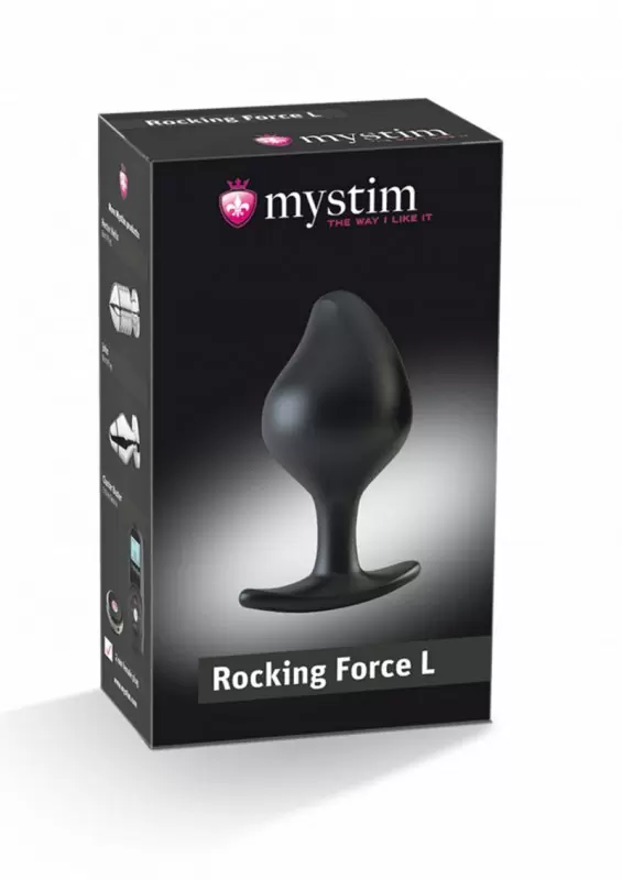 Анальная пробка Buttplug Rocking Force L - черный