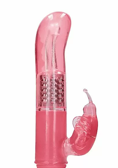 ВИБРАТОР КРОЛИК ROTATING BUTTERFLY - розовый