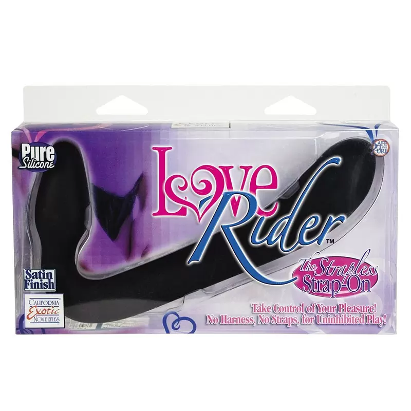 Безремневой страпон Love Rider Stimulator - Black
