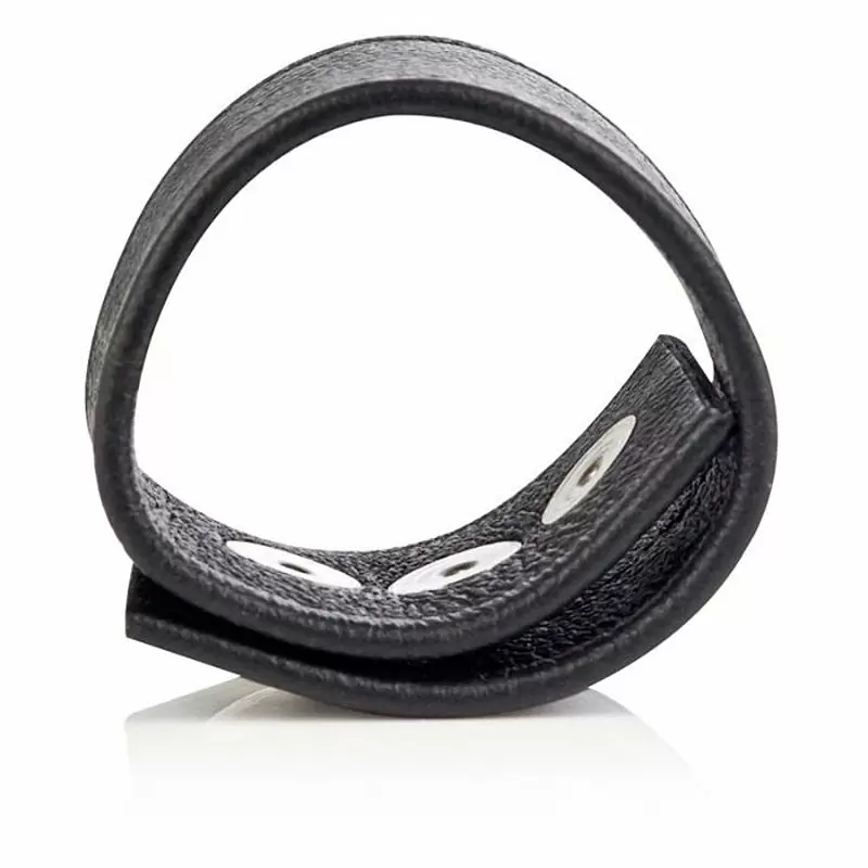 Кожаная утяжка на пенис Colt C/B Strap Double Wide – черный