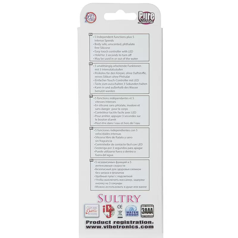 Вибромассажер Body & Soul Sultry рельефный – розовый