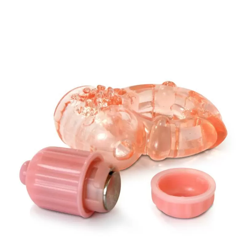 Эрекционное кольцо с вибрацией Screaming O Big O – телесный