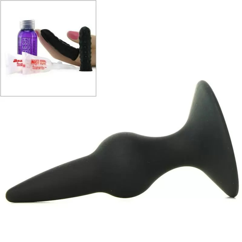 Анальная пробка Starter Plug на присоске – черный