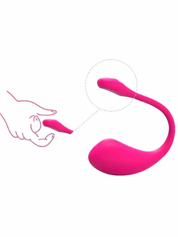 Виброяйцо Lovense Lush 2, с управлением смартфоном, розовое