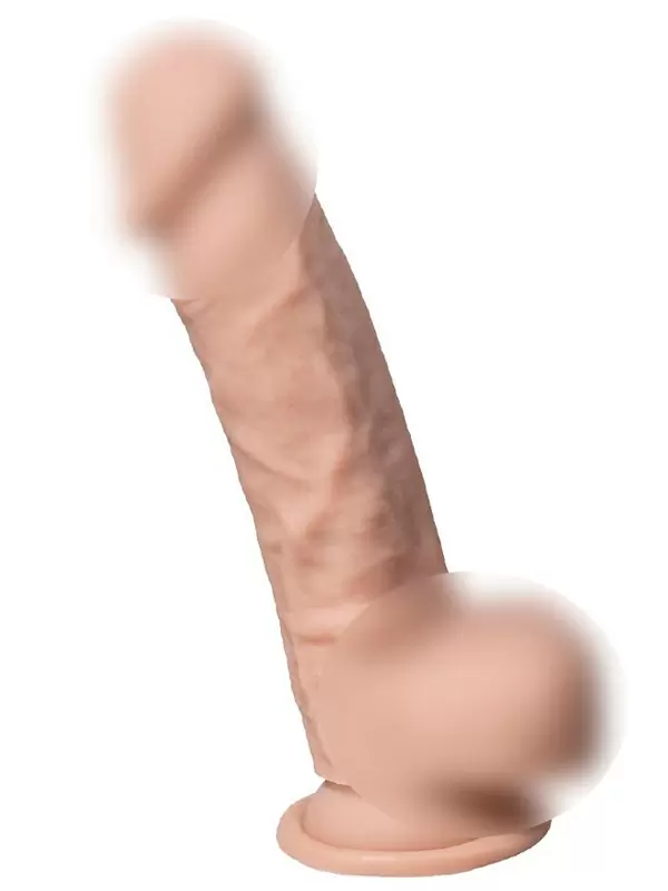 Реалистичный фаллоимитатор SILEXD Model 1 Real Skin, с мошонкой, 23 см, силикон, телесный