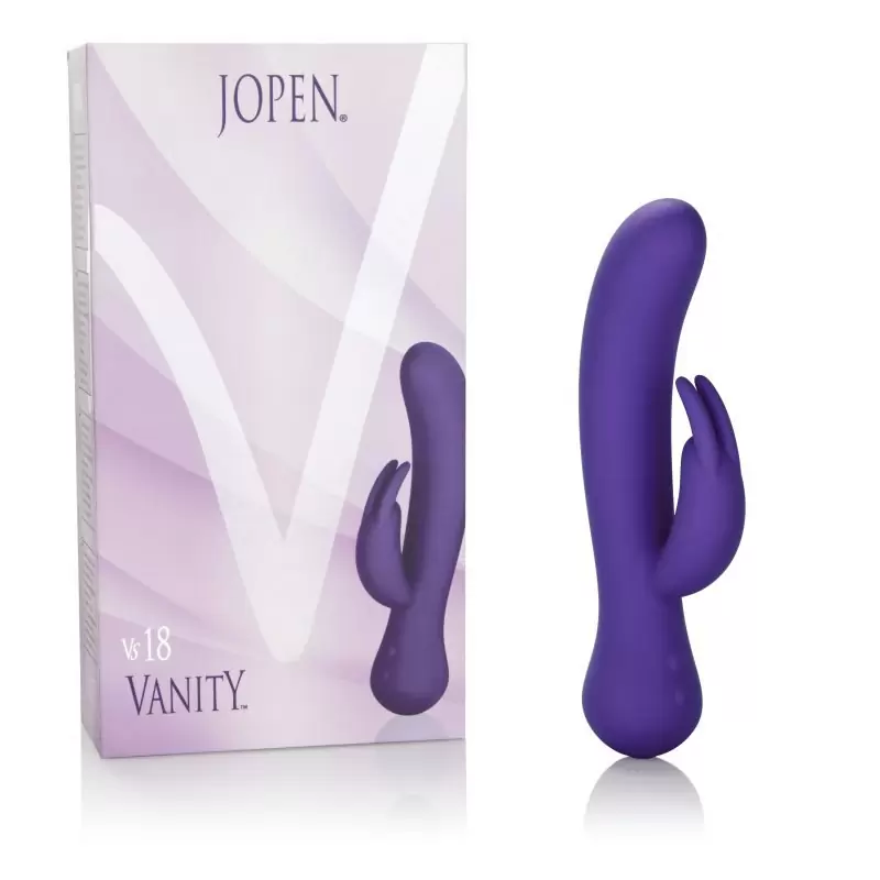 Вибромассажер двойной Vanity Vs18 со стимулятором клитора – фиолетовый