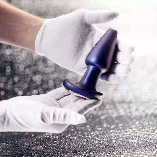 Анальная вибропробка EDC Meteoroid с пультом Д/У, 13,8 см, cиликон, фиолетовый 