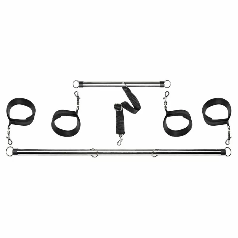 Набор для фиксации Spread `em Bar and Cuff Set - серебристый с черным