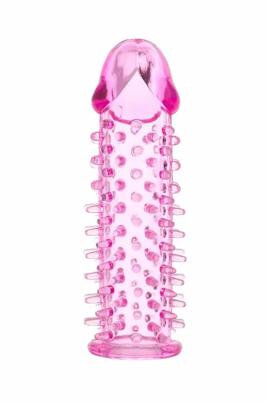 Увеличивающая насадка с шипами TOYFA - розовый
