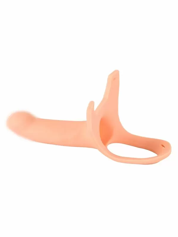 Реалистичный полый страпон Orion Silicone Strap-on by You2Toys, на ремнях, 16 см, силикон